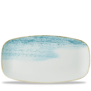 Homespun Accents Aquamarine  Chefs Oblong Plate 13 7/8X7 3/8″ Box 6