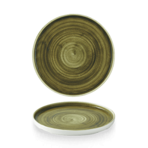 Churchill Super Vitrified Stonecast Plume Green Walled Plate 22cm/8.67"