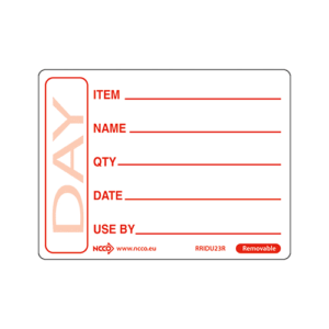 50 X 65mm Removable Red Use By Label (500)