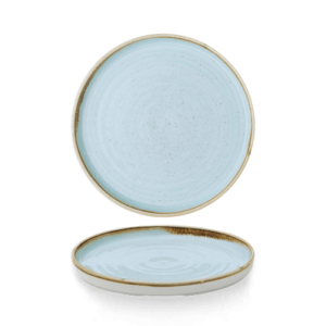 Stonecast Duck Egg  Walled Plate 8.67″ Box 6