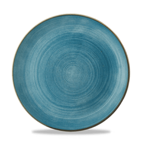 Churchill Super Vitrified Stonecast Raw Teal Evolve Coupe Plate 26cm/10.25"