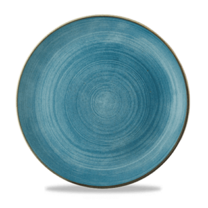 Churchill Super Vitrified Stonecast Raw Teal Evolve Coupe Plate 28.5cm/11.25"