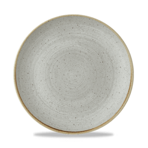 Churchill Super Vitrified Stonecast Raw Grey Evolve Coupe Plate 26cm/10.25"