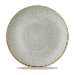 Churchill Super Vitrified Stonecast Raw Grey Evolve Coupe Plate 28.5cm/11.25"