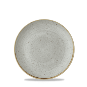 Churchill Super Vitrified Stonecast Raw Grey Evolve Coupe Plate 16.5cm/6.5"