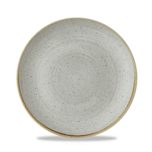 Churchill Super Vitrified Stonecast Raw Grey Evolve Coupe Plate 22cm/8.67"