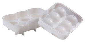 6 Cavity Silicone Ice Ball Mould - Clear