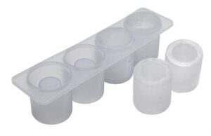 4 Cavity Silicone Shot Glass Mould – Clear