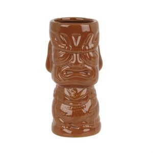 Ceramic Molokai Tiki Mug 360ml Brown