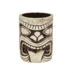 Ceramic Toscano Lono Tiki Mug 450ml – Light & Coffee Brown