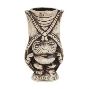 Ceramic Kane Tiki Mug 400ml – Light & Coffee Brown