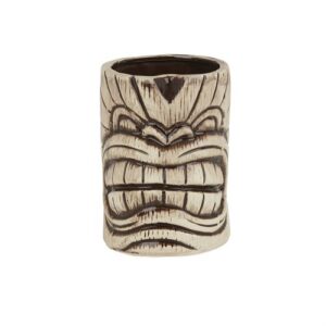 Ceramic Toscano Kanaloa Tiki Mug 450ml – Light/Coffee Brown