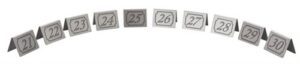 Beaumont 21-30 Stainless Steel Table Numbers