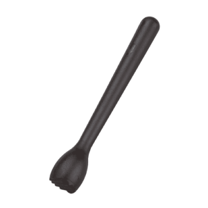 Muddler – 8.5 Inch Black Plastic Ribbed