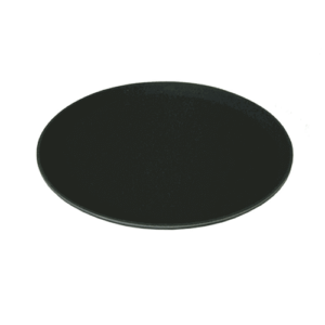 11 Inch Round Black Plastic Non Slip Tray