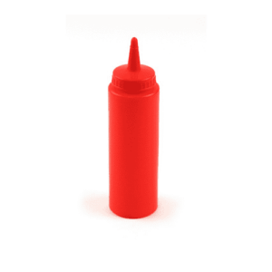 Red Squeeze Sauce Bottle 8oz