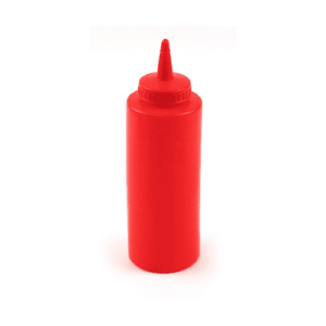 Red Squeeze Sauce Bottle 12oz