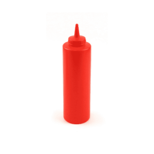 Red Squeeze Sauce Bottle 24oz