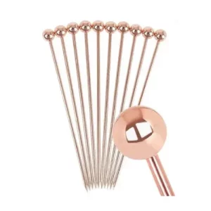 an image of a copper plated garnish pick