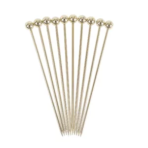 an image of Ball Garnish Pick Gold Plated 10.2cm/4″