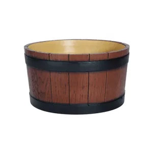 a wood effect barrel for ice