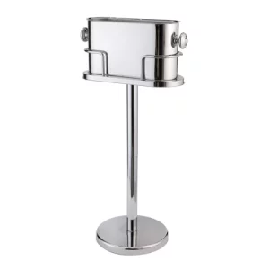 Silver Double Champagne Cooler with Stand