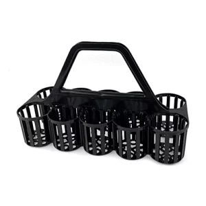 Black Plastic Glass Carrier