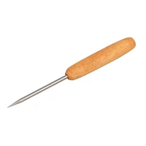 An Ice Pick with a Wooden handle