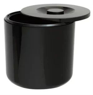 Black Cylinder Ice Bucket