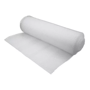 A roll of white shelf liner