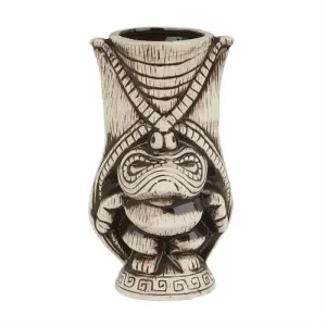 ceramic stone coloured tiki mug for cocktails