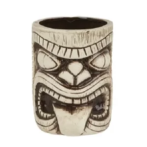 ceramic neutral tiki mug for cocktails