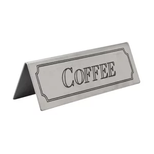 An image of Coffee Table Sign Stainless Steel