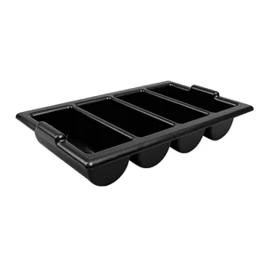 An image of a Cutlery Tray Black 52.5 x 32.4cm