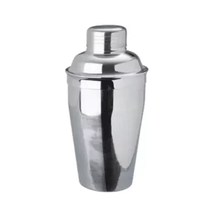 silver stainless steel shaker