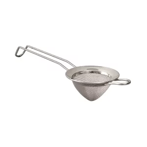 silver stainless steel fine strainer