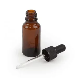 brown glass bottle with a dropper 20ml