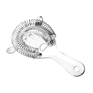 silver stainless steel strainer