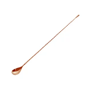 Copper twisted handle spoon