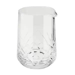 patterned base mixing glass