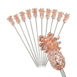 An image of Pineapple Garnish Pick Copper Plated 10.2cm