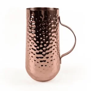 copper plated hammered effect cocktail mug