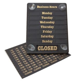 Sign Business Hours