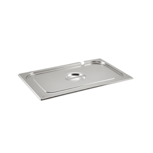 St/St Gastronorm Pan Notched Lid 1/1