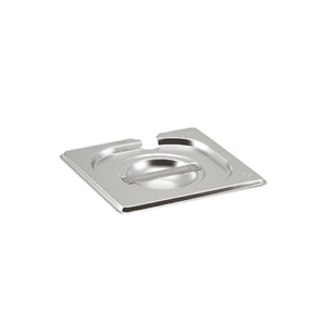 St/St Gastronorm Pan Notched Lid 1/6