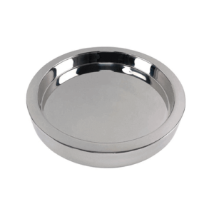 14″ highly polished double walled tray