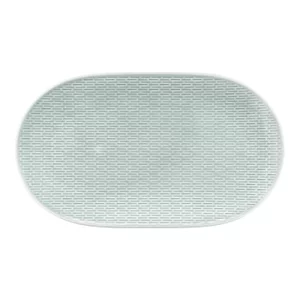 An image of a Bauscher Scope Oval Plate Glow Sea 32 x 18.5cm