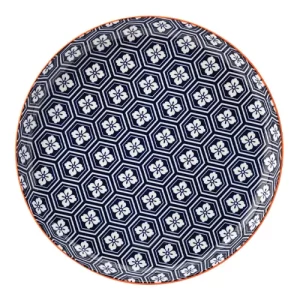 Utopia Cadiz Blue & Orange Plate 27cm/10.5"