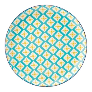 Utopia Cadiz Blue & Yellow Plate 27cm/10.5"