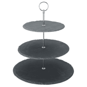 3 Tier Slate Platter 12, 10, 8″ (30, 25, 20cm)